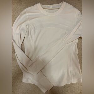 Lululemon Athletica Cream Long Sleeve Top